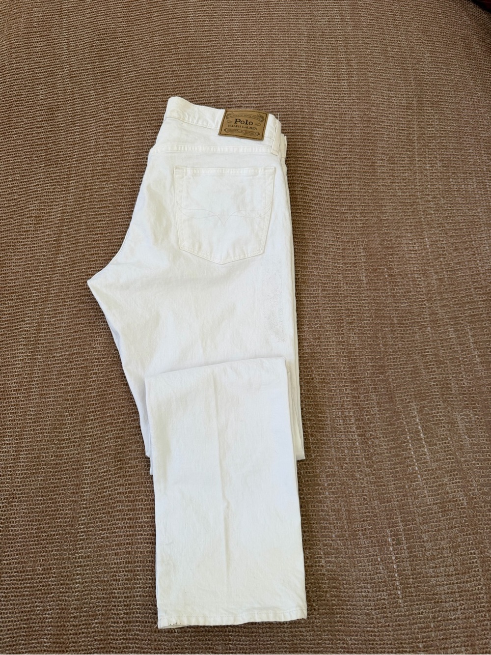 Ralph Lauren Men’s White Straight Jeans